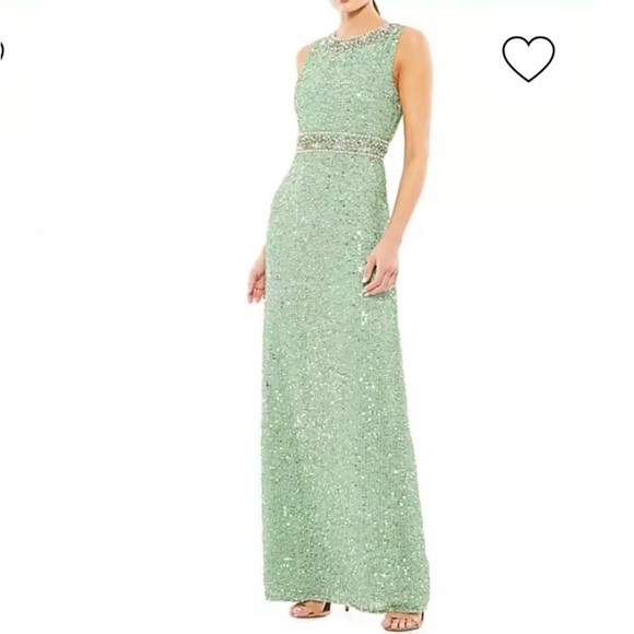 Mac Duggal long cocktail wedding guest dress - Picture 3 of 6